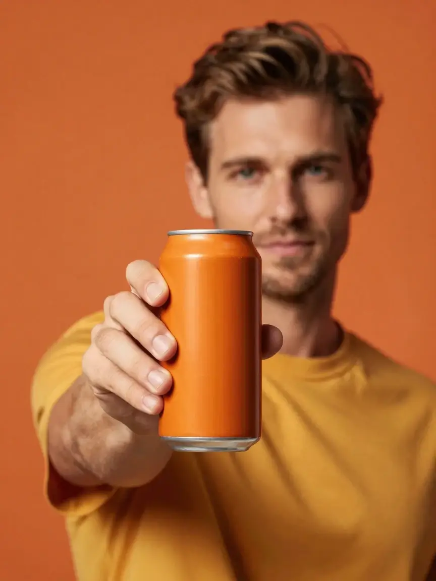 Influencer product-placement shot